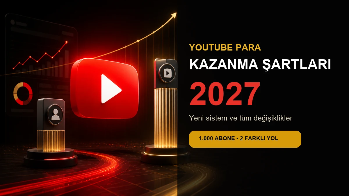 YouTube Para Kazanma Şartları 2027: Yeni Sistem ve Tüm Değişiklikler